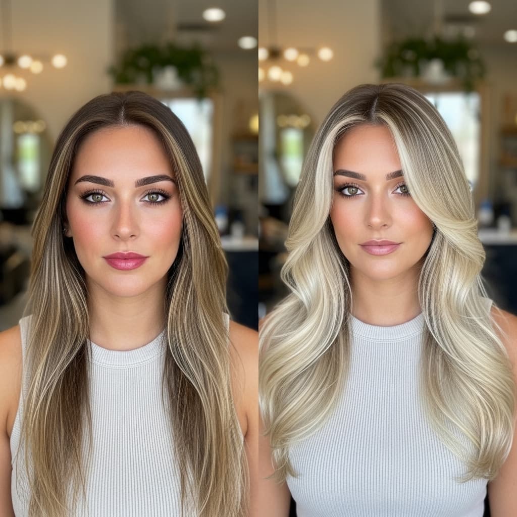 Long Hair with Blonde Balayage