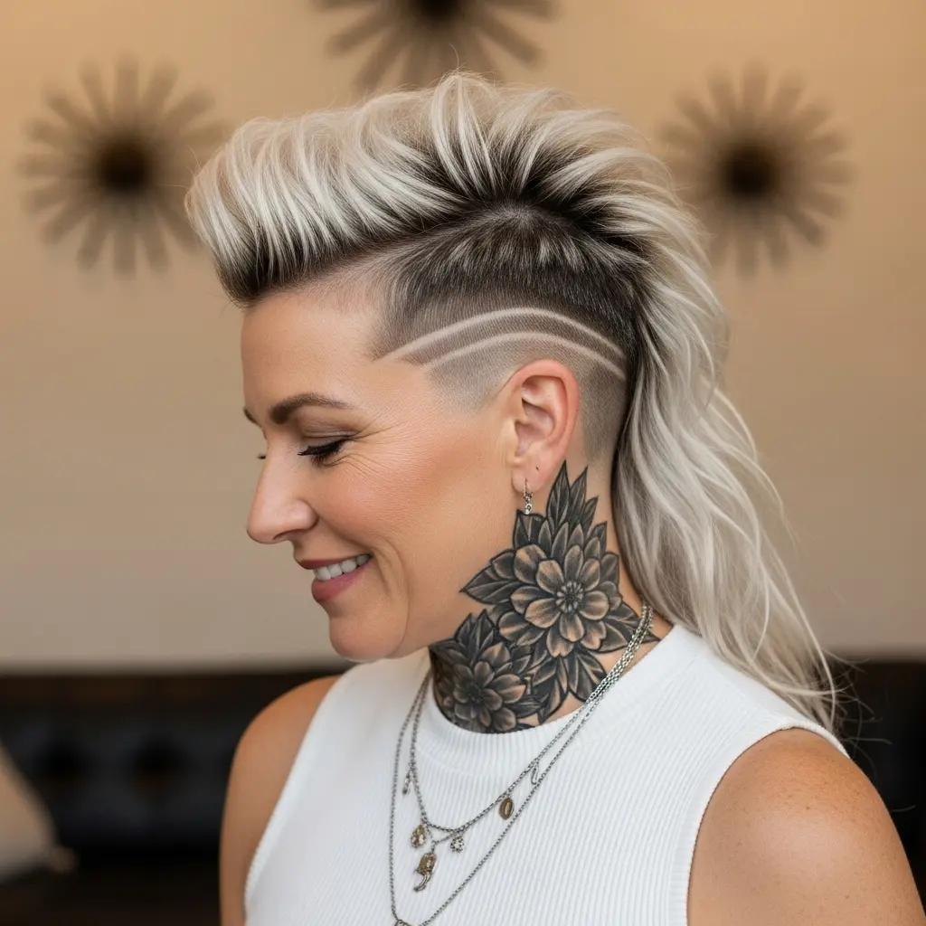 #13 Punk Rock Undercut Pixie Mullet