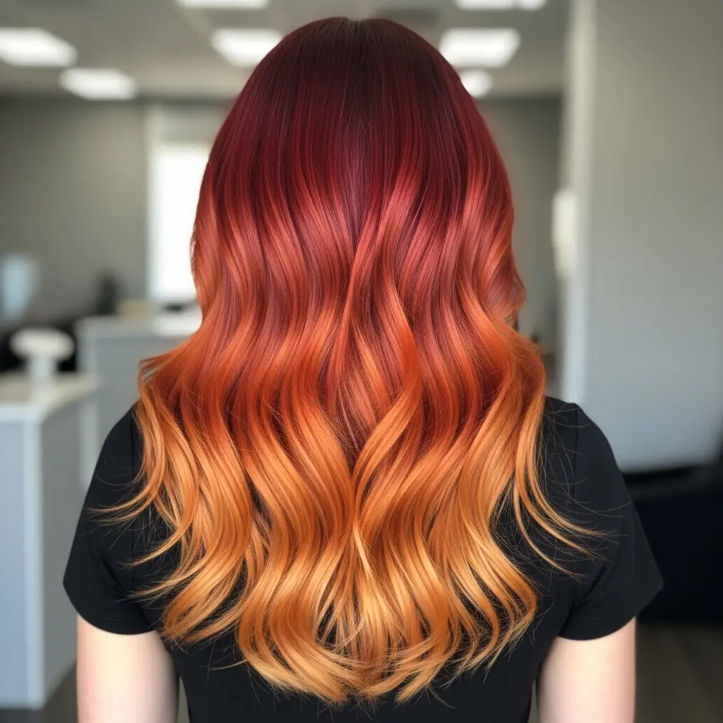 Ombre Ginger Copper Hair Transition