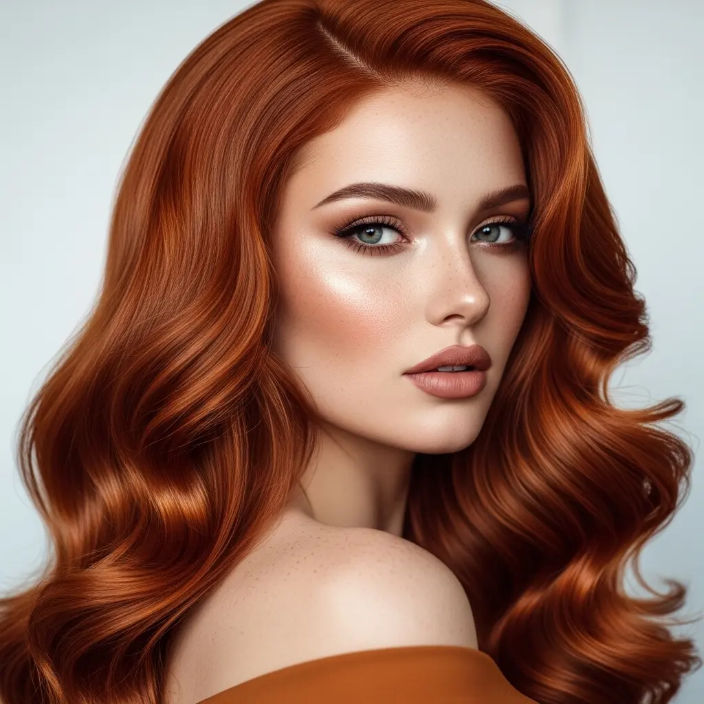 Golden Brown Ginger Copper Tones