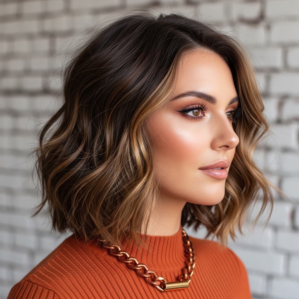 Chin-Length Choppy Bob