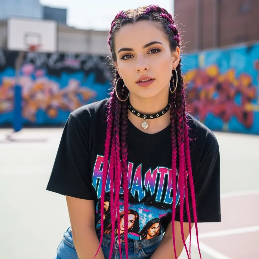 #16 Jumbo Braids with Color Combo for Teens