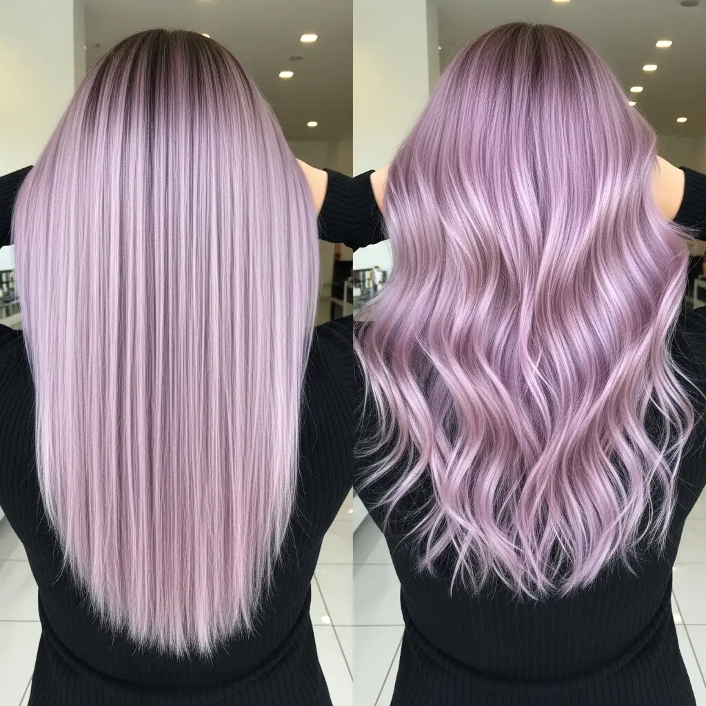 Dusted and Muted Pink Hair