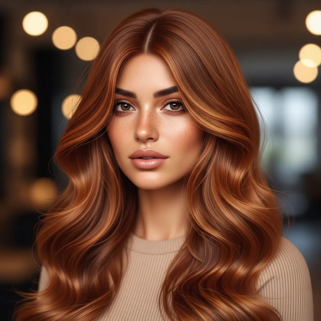 Ginger Copper on Brown Hair