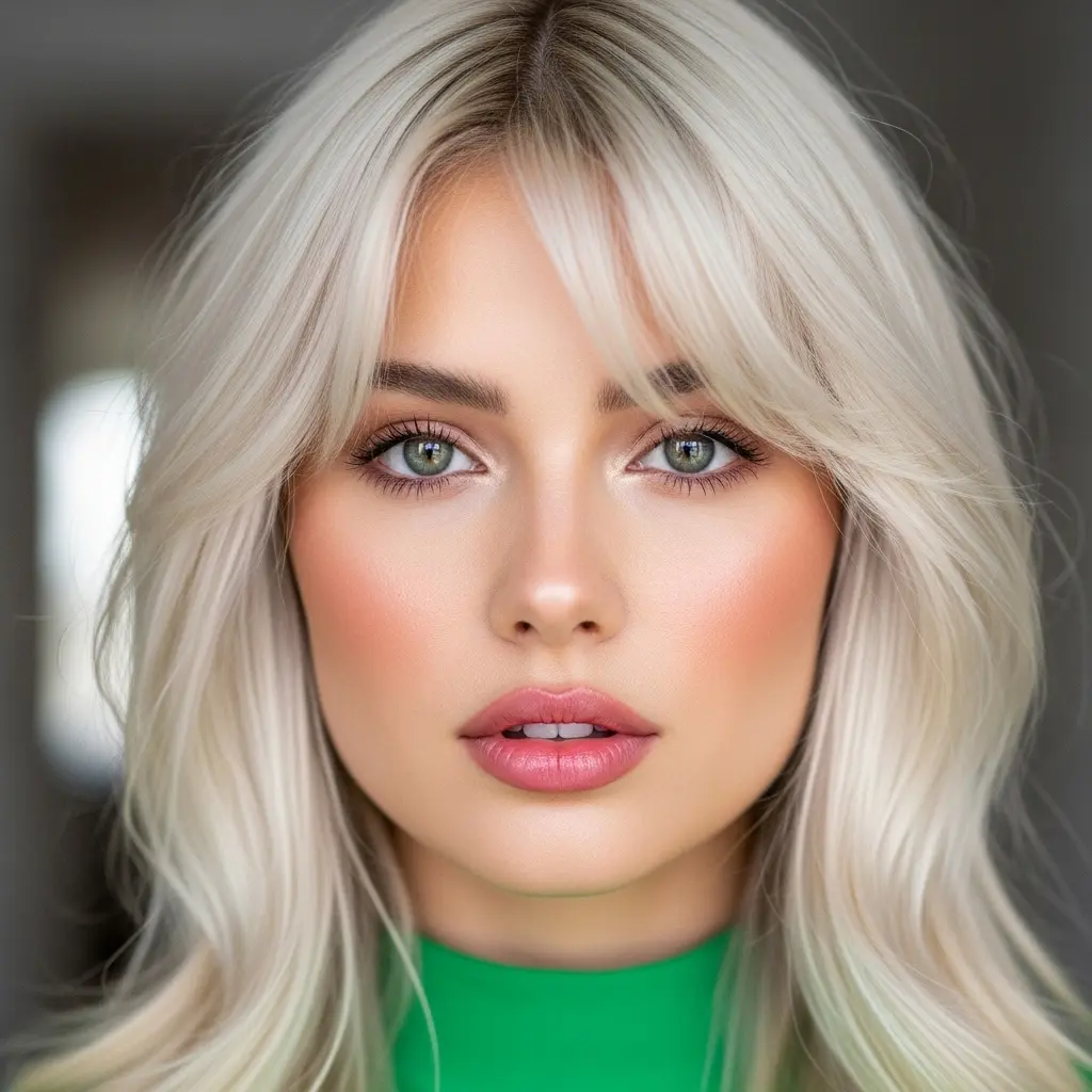 Blonde Curtain Fringe