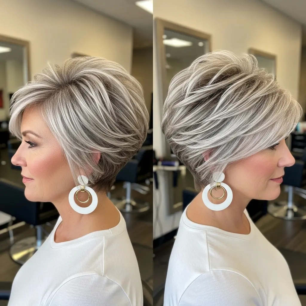 Asymmetrical Pixie Bob Haircut
