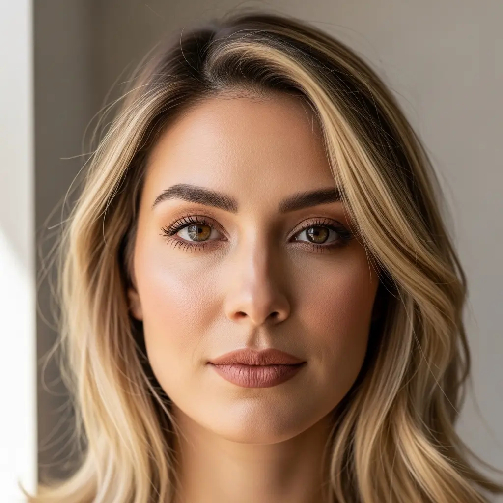 Long Layers with a Side Part Hairstyle