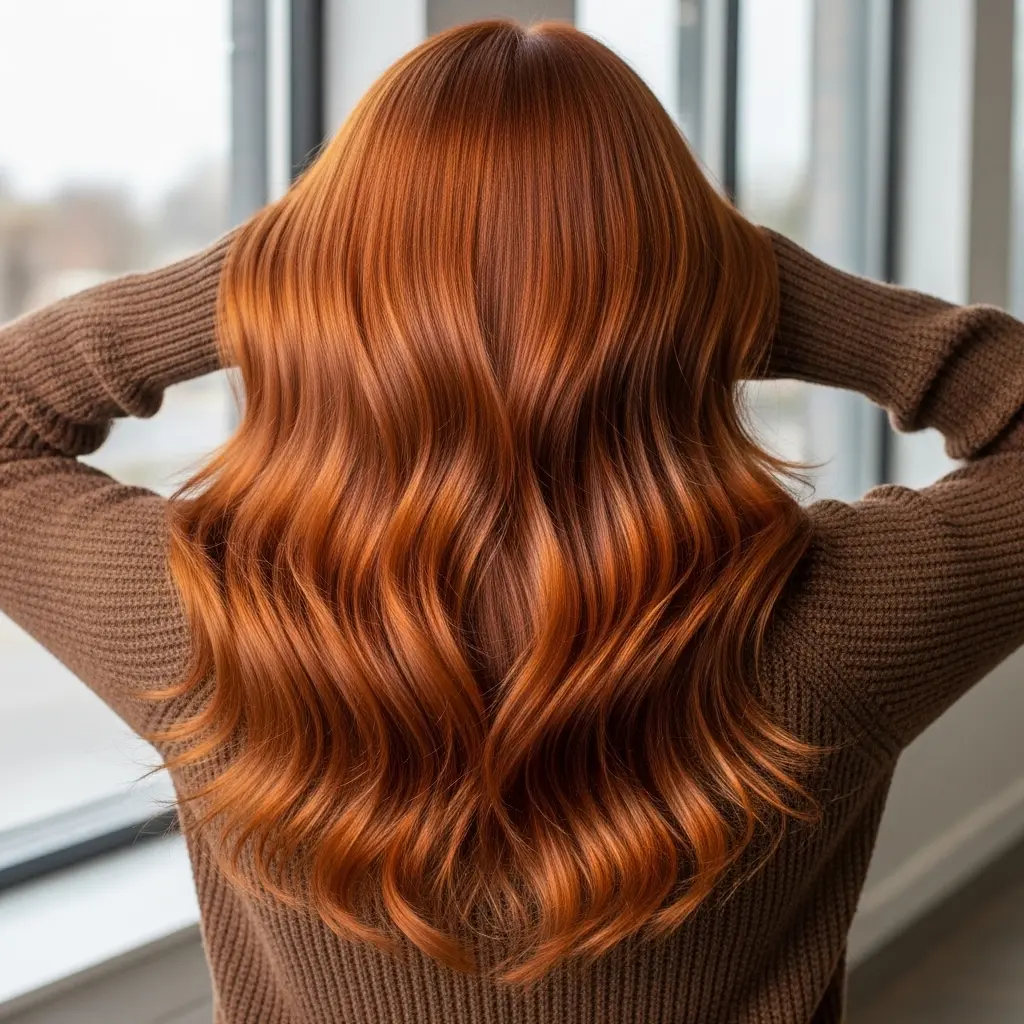 Ginger-Copper Color Melt with Lowlights