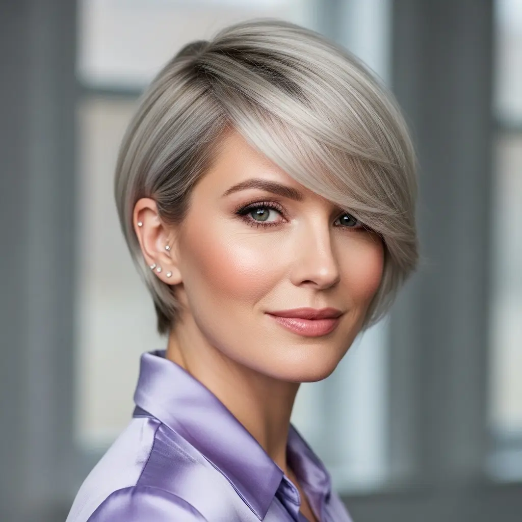 Side-Swept Blonde Edge