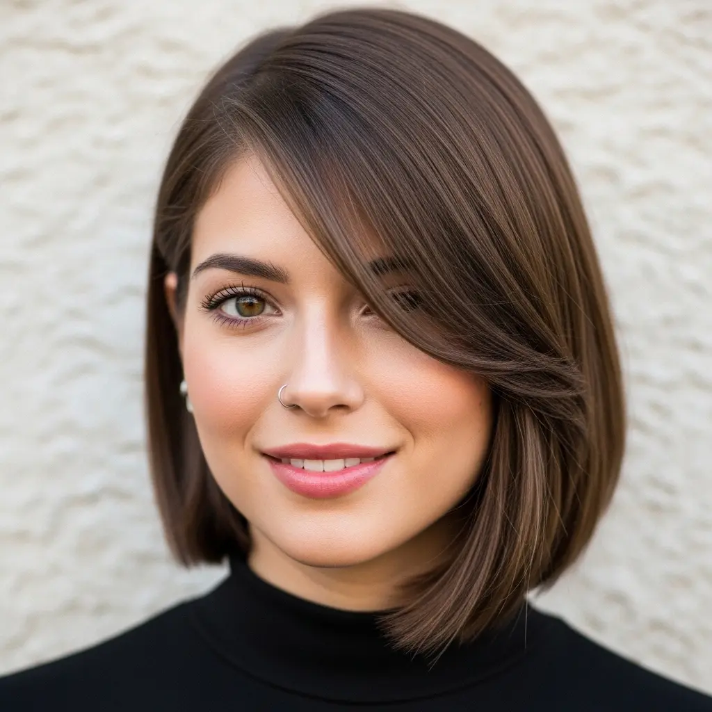 #5 Straight Asymmetrical with Side Bangs