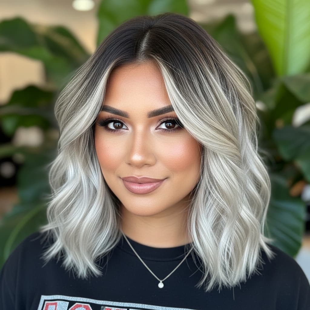 Soft, Choppy and Dimensional Long Bob