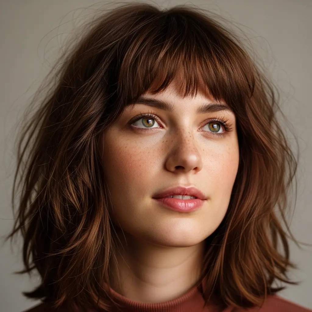 #7 Asymmetrical Shag Haircut