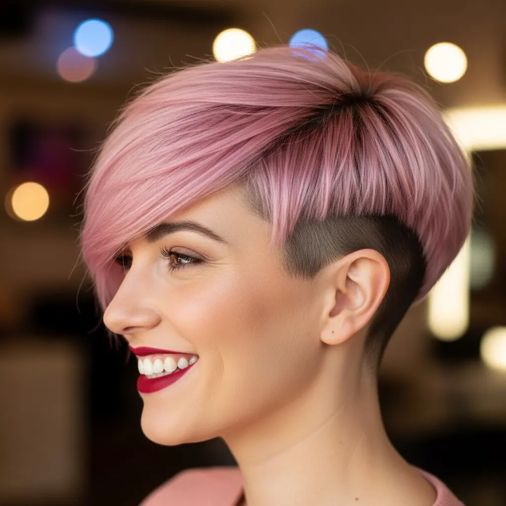 #8 Pink Bixie with Bangs