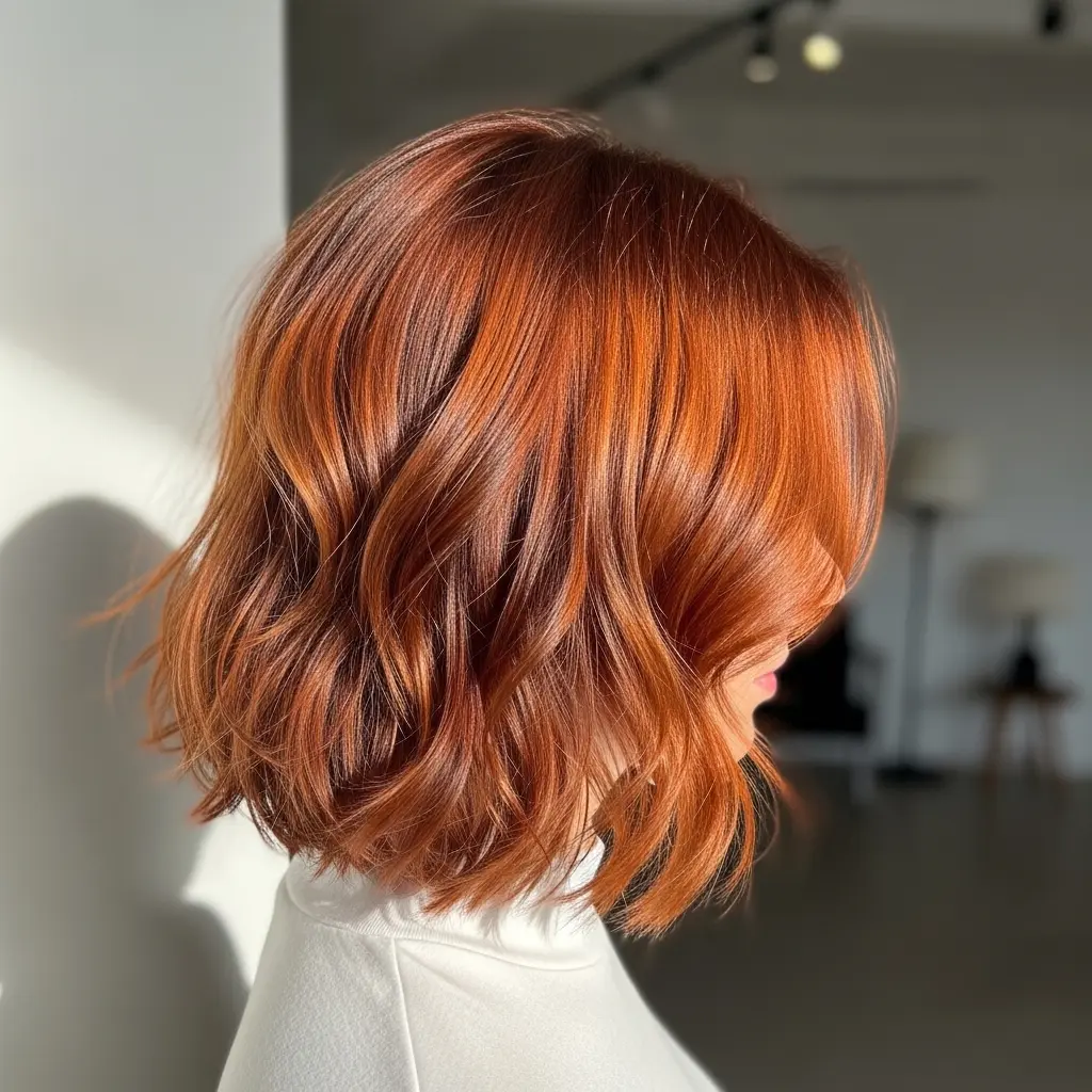 Dimensional Coppery Auburn Hair
