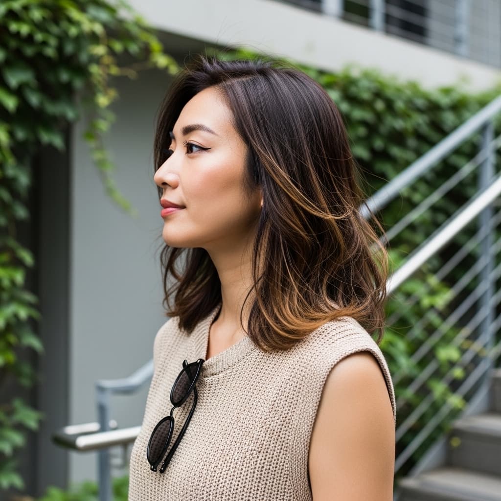 Medium-Length Hair with Layers