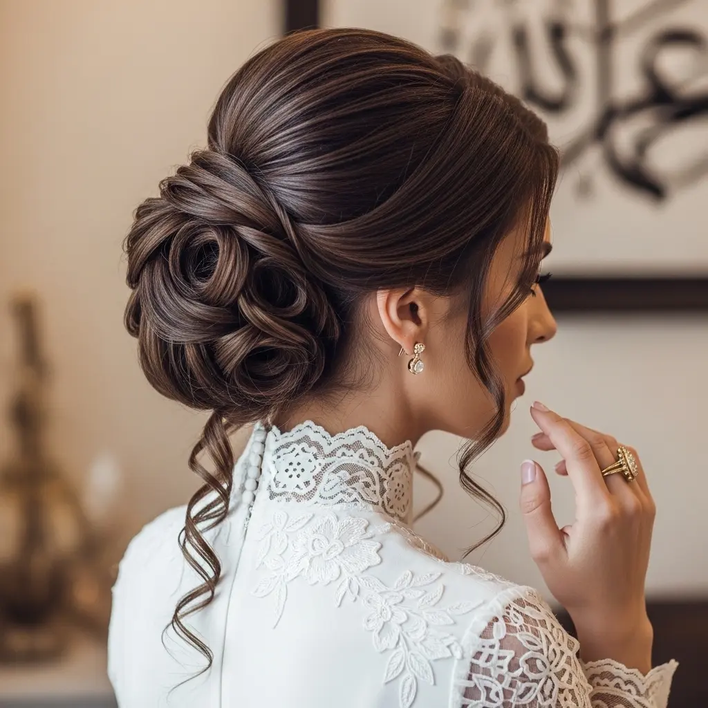 #1 Elegant Twisted Updo with Soft Waves