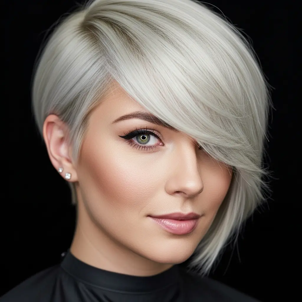 #1 Chic Asymmetrical Bob for Effortless Style
