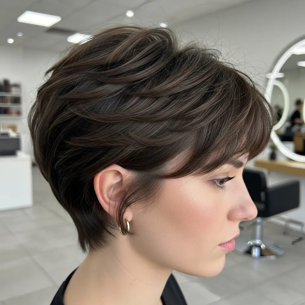 #1 Textured Pixie Bob with Bangs