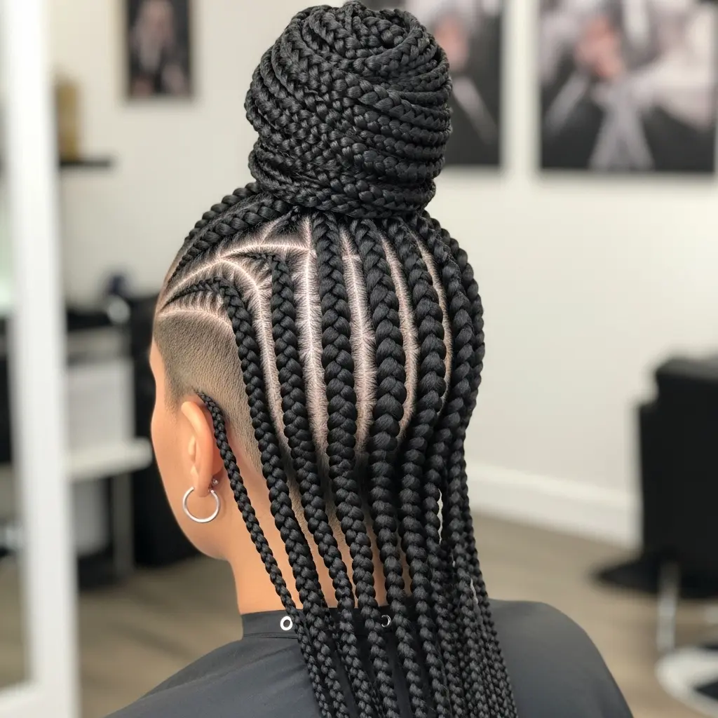 #10 Back Braid Style with an Undercut