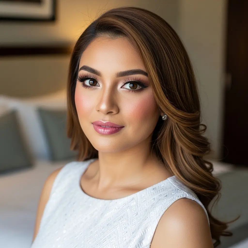 #10 Warm Copper-Bronze Curtain-Layer Mid-Length Lob