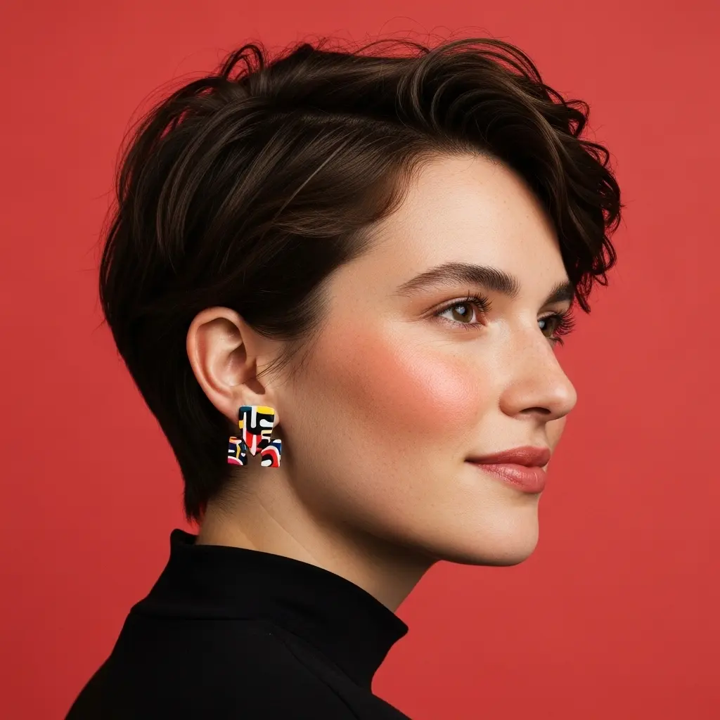 #10 Very Short Messy Bob for Women Over 40