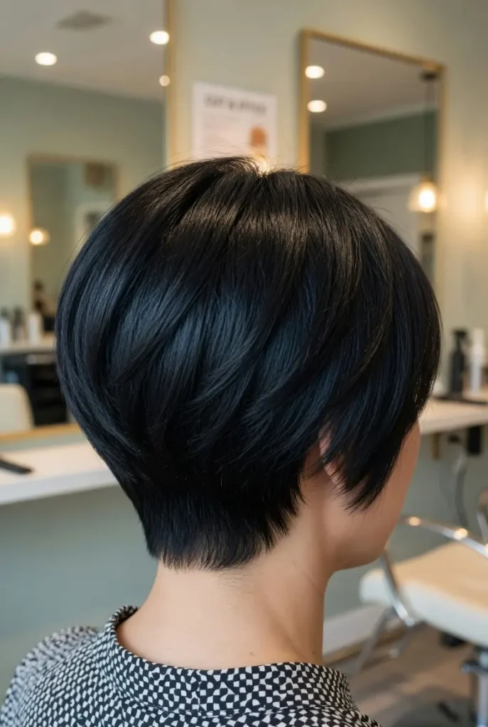 #10 Jet-Black A-Line with Layers