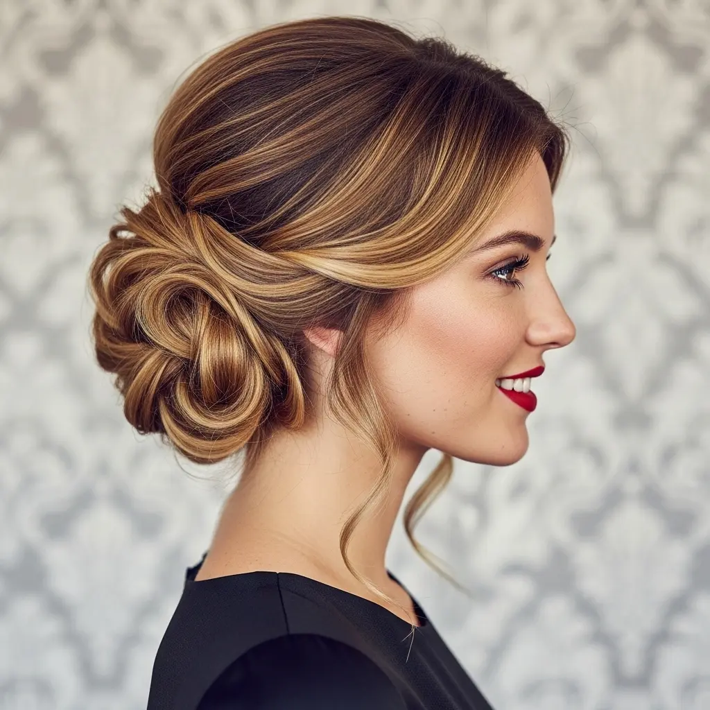 #11 Dark Hair with Golden Highlights