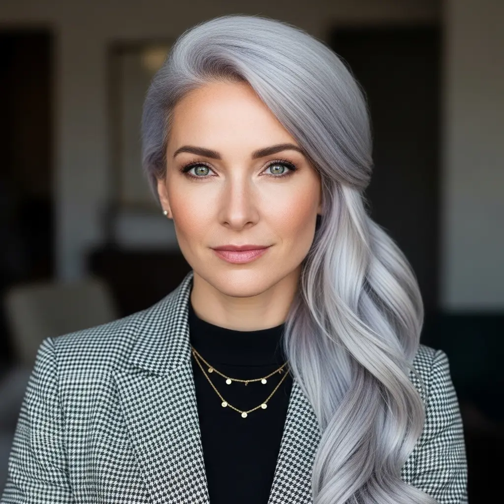 #11 The Sleek Side Ponytail