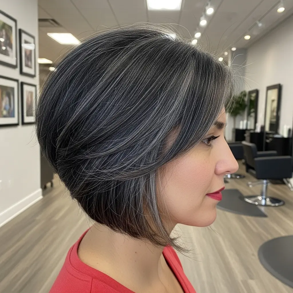 #11 Jaw-Length Modern Shag for Older Women Over 50