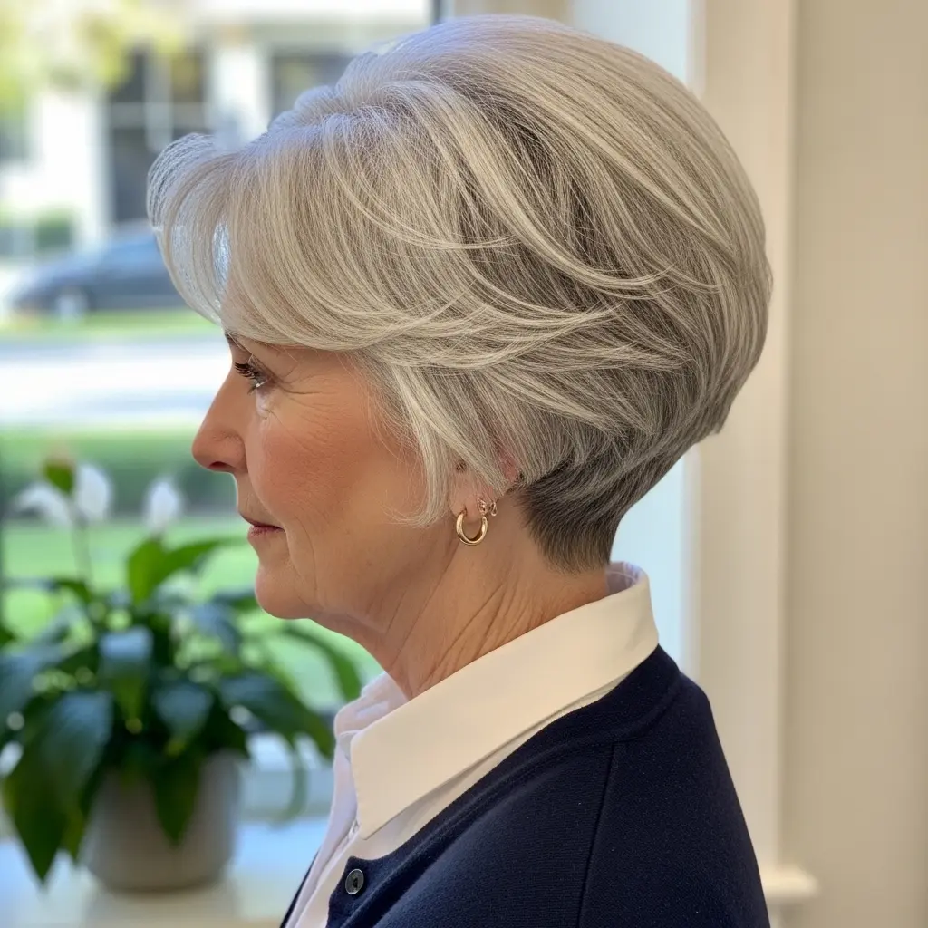 #11 Ear-Length Bob with a Shaved Nape