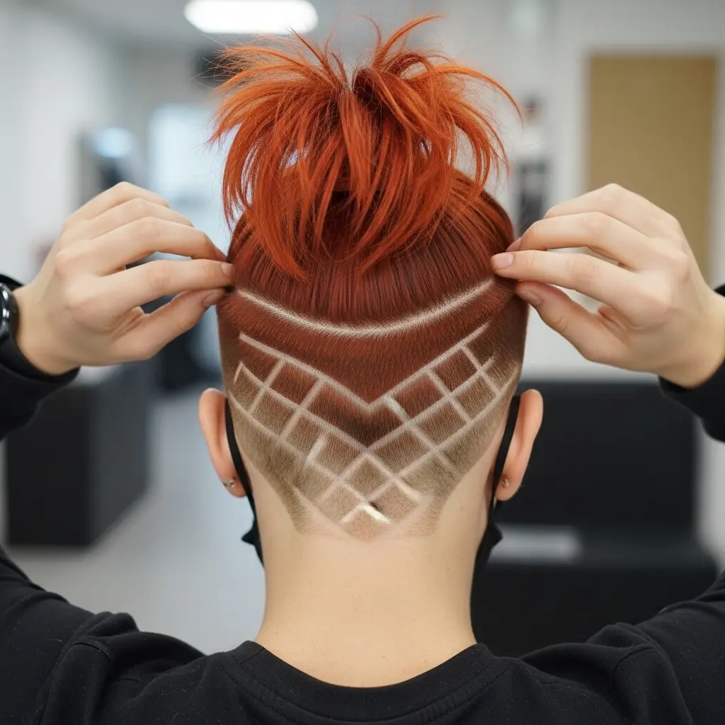 #12 Unique Honeycomb Undercut Design