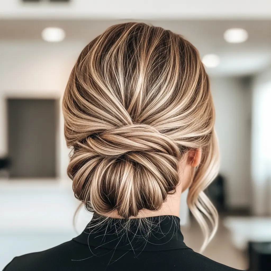 #12 French Roll Updo for Mother of the Groom