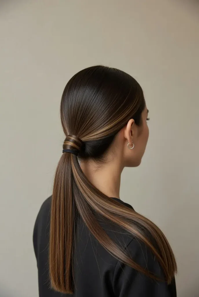 #12 Subtle Ashy Blonde Hue for Dark Brown Hair