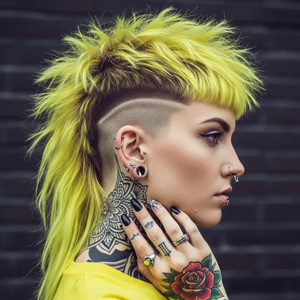 #12 Bright Yellow Mohawk