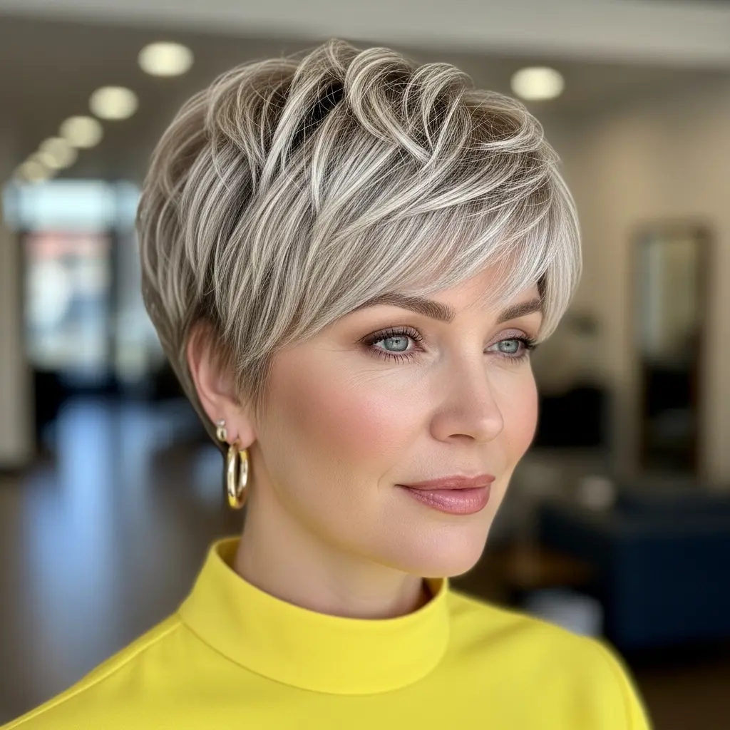 #13 Pixie Bob with Bangs for Older Women