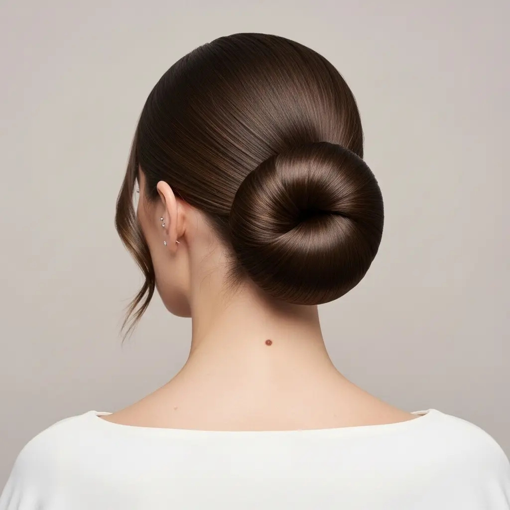 #14 Formal Ballerina Bun with Face-Framing Strands