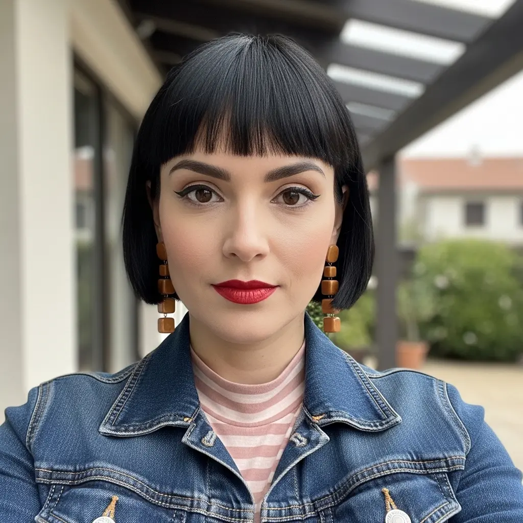 #14 Polished French Bob for Thick Hair