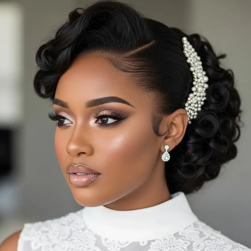 #14 Natural Bridal Hairdo