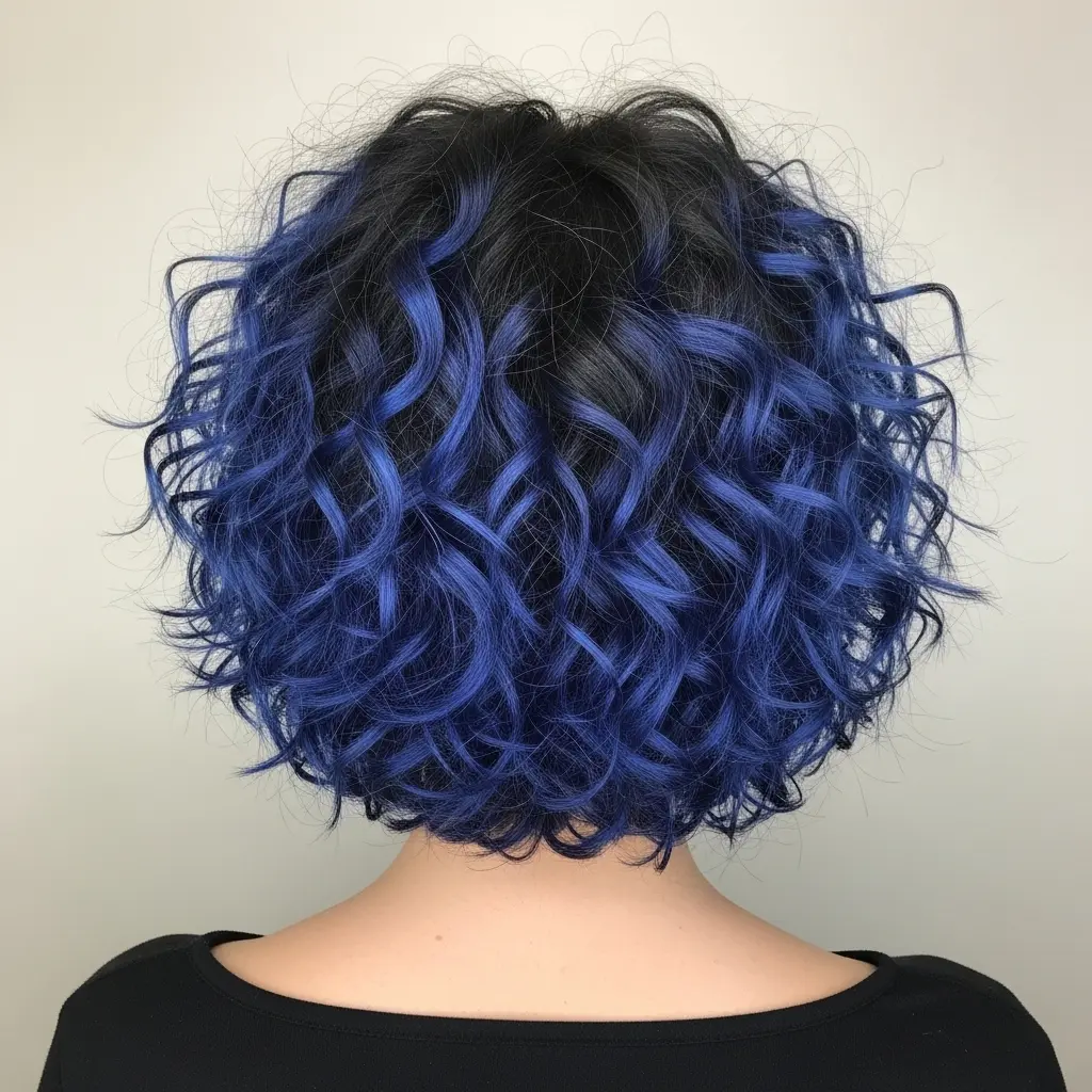 #15 Inverted Bob for Short Curly Hair