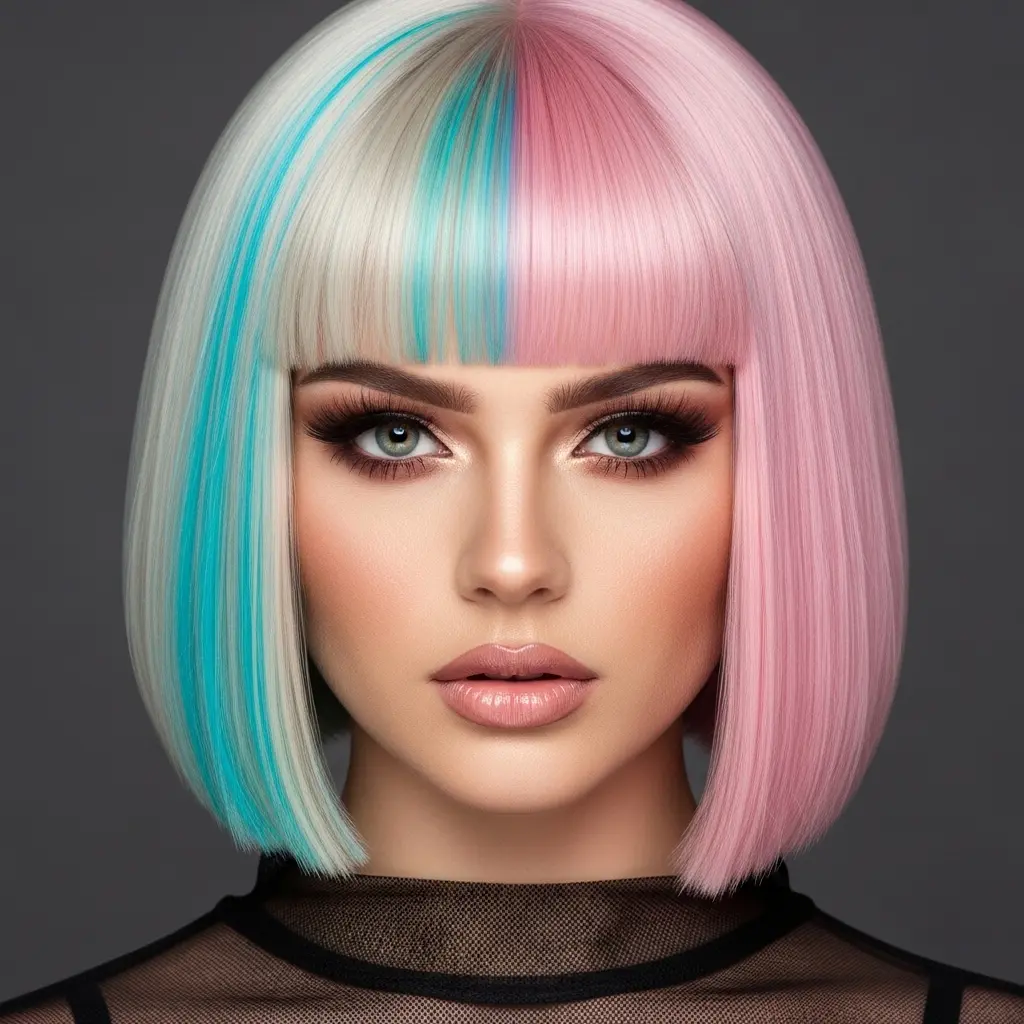 #15 Amazing Colored Mid-Length Hair