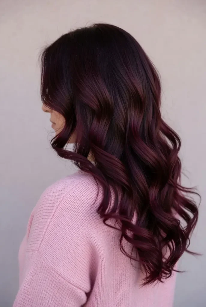 #16 Stunning Highlighted Burgundy Red Hair