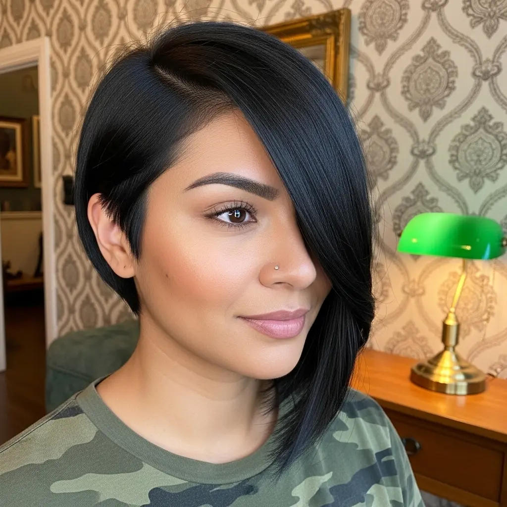 #16 Short Inverted Asymmetrical Bob
