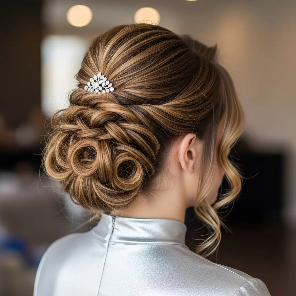 #17 Cute Updo for Long Hair