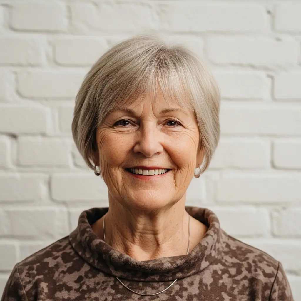 #17 Messy Shaggy French Bob for Women Over 60