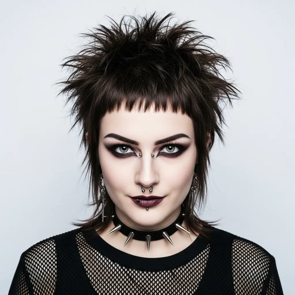 #18 Short and Edgy Shaggy Mullet