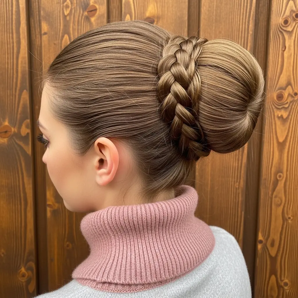 #2 Braided Ballerina Bun