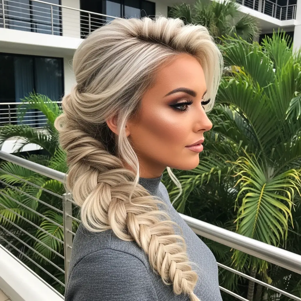 #2 Side Pony with Intricate Braids