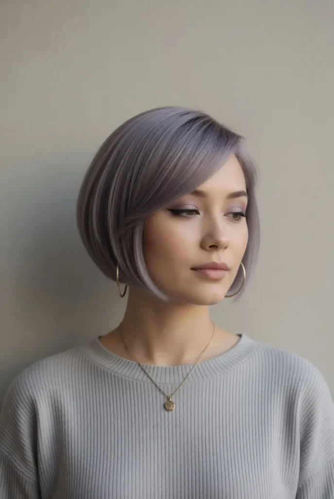 #2 Deep Side Part on Asymmetrical Haircut