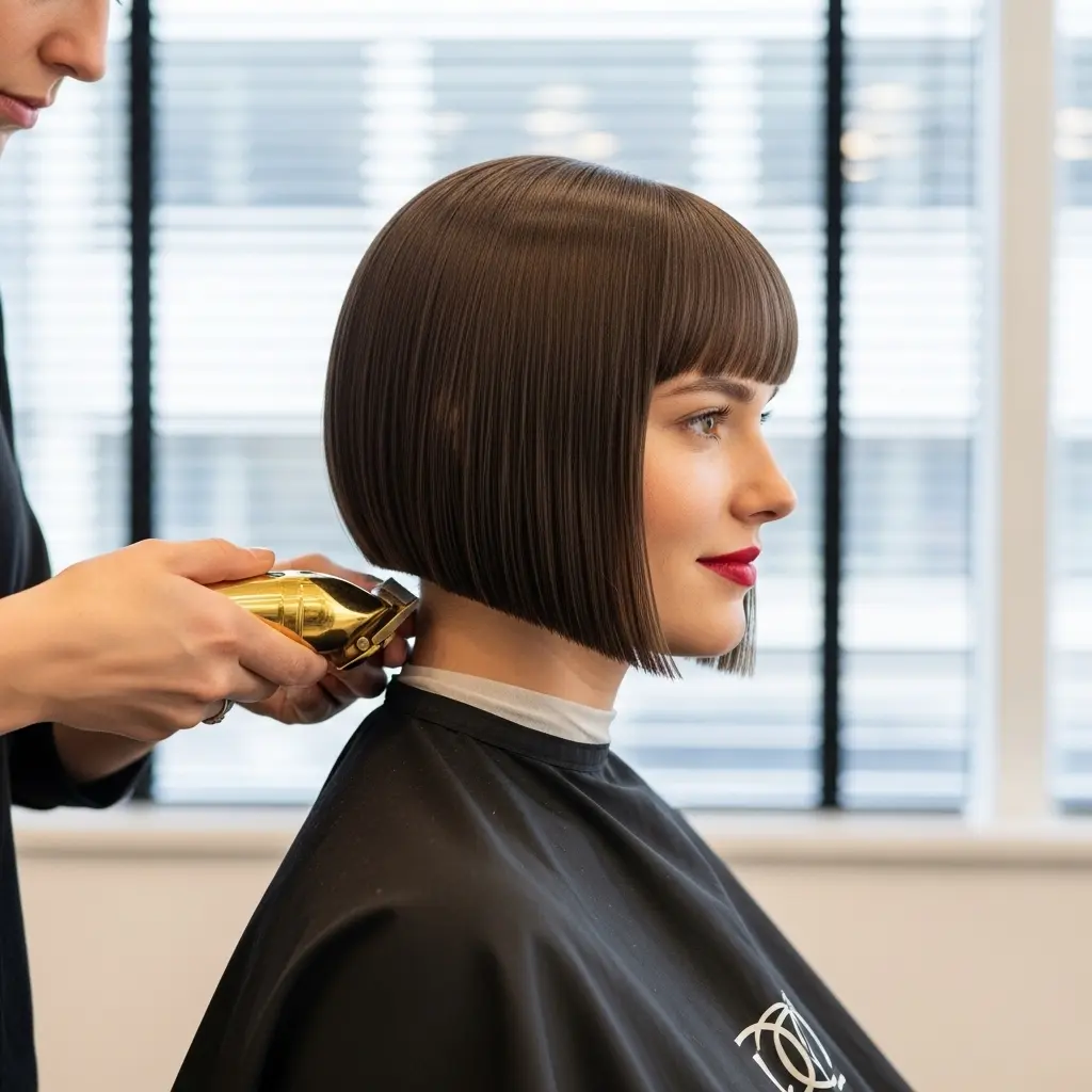 #2 Straight Short Bob with Bangs