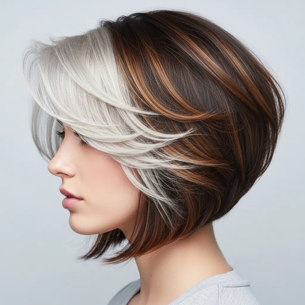 #20 Textured Inverted Bob for Short Thin Hair